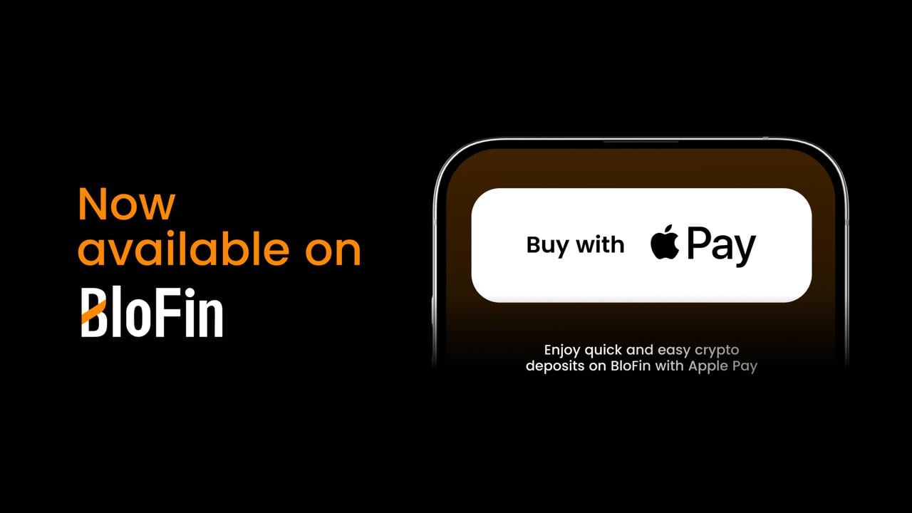 BloFin 现已支持 Apple Pay,为用户提供顺畅的加密货币购买体验